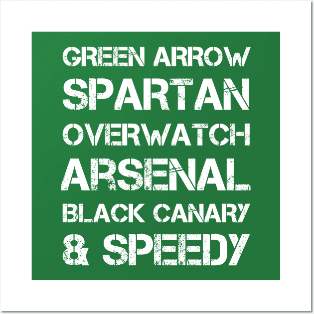 Arrow Team Wall Art by fenixlaw